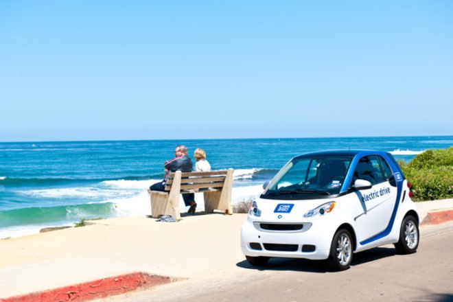 Car2Go, San Diego car sharing, electric car share program, Daimler, car sharing, Smart ForTwo, electric car, electric vehicle, green transportation, alternative transportation, green automotive design