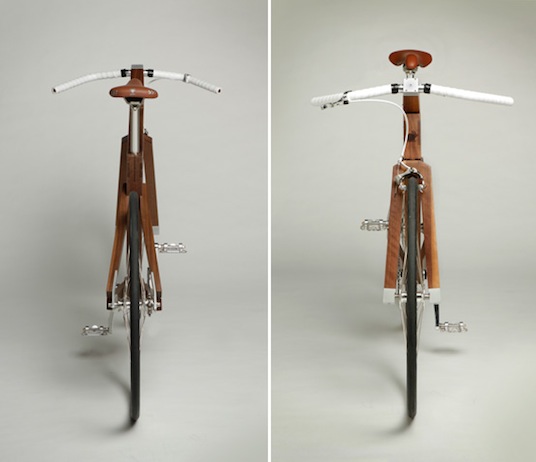 lagomorph design, black walnut bike, walnut wood bike, walnut bike, wooden bike, eco bike, green bike, sustainable bike, 6 thousand dollar bike, $6,000 bike, 6k bike, green transportation, biking