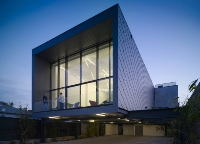 20th Street Offices, Belzberg Architects, leed gold, green roof, solar power, eco office, santa monica