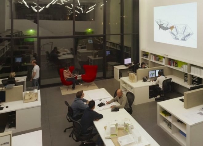20th Street Offices, Belzberg Architects, leed gold, green roof, solar power, eco office, santa monica