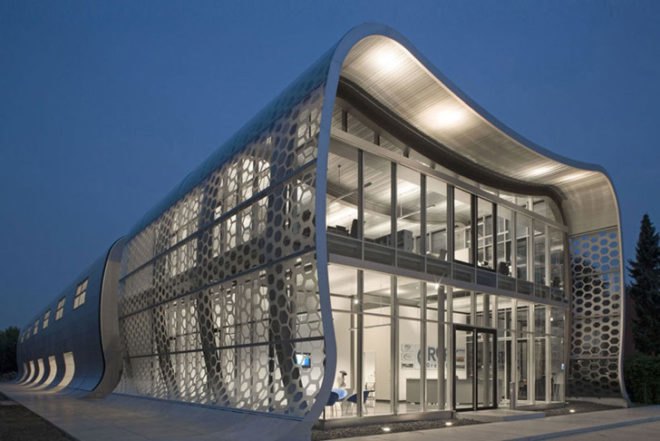 green design, eco design, sustainable design, ACRA-Regler, Anin Jeromin Fitidilis, double skinned building, geothermic power, sun screen, natural lighting, solar gain
