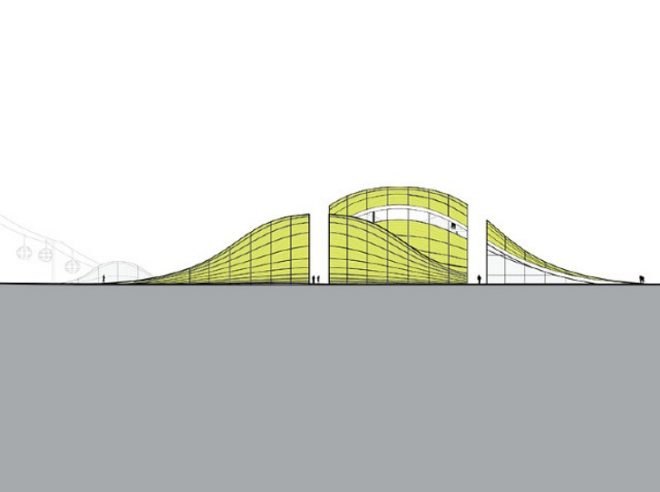 Artscape, HWKN, New Taipei City Museum of Art, green roof, art museum, taiwan, design proposal