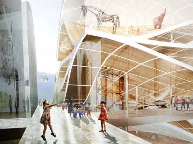 Artscape, HWKN, New Taipei City Museum of Art, green roof, art museum, taiwan, design proposal