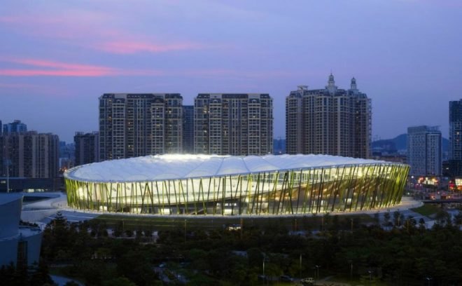 Bao'an Stadium, GMP Architekten, eco stadium, bamboo, stadium, shenzhen, universiade 2011