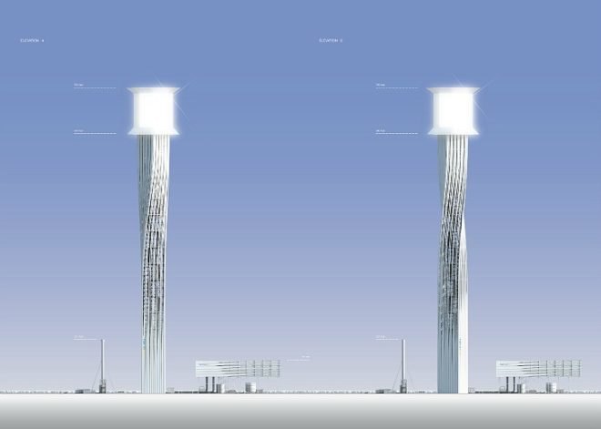 BrightSource, Solar Plant Tower, RAFAA, solar concentrating plant, mojave desert, solar energy, solar tower
