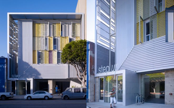 green design, eco design, sustainable design, Step Up on 5th, Santa Monica, homeless shelter, Brooks and Scarpa, LEED certified, low-income housing