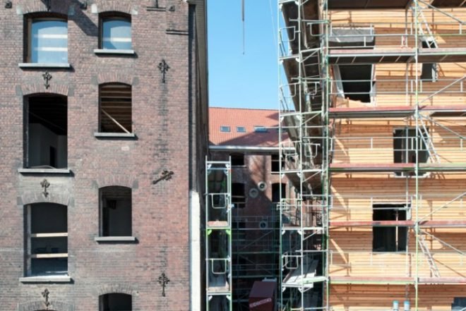 Cheval Noir, L'escaut, atelier Gigogne, green renovation, adaptive reuse, brewery, housing project, brussels
