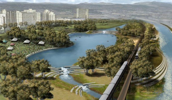 River Redevelopment, LA River, Inhabitat Los Angeles, Inhabitat LA, Los Angeles River Development, Chinatown, Cornfield, Green Spaces, Sustainable Spaces, Redevelopment, Green Redevelopment, Sustainable Redevelopment