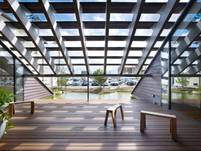 cocage, supposed design office, japan, daylighting, louvers, eco residence