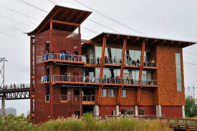 DuPont Environmental Education Center, GWWO Architects, green materials, wilmington, delaware, green building, environmental center,