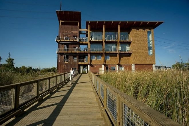DuPont Environmental Education Center, GWWO Architects, green materials, wilmington, delaware, green building, environmental center,
