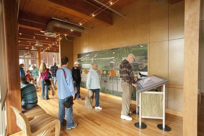 DuPont Environmental Education Center, GWWO Architects, green materials, wilmington, delaware, green building, environmental center,