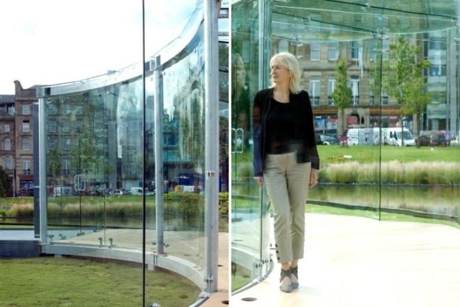 Edinburgh Arts Festival, Solar Pavilion, Karen Forbes, Sunlight, Daylight, sun dial, buro happold, rmjm, temporary pavilion
