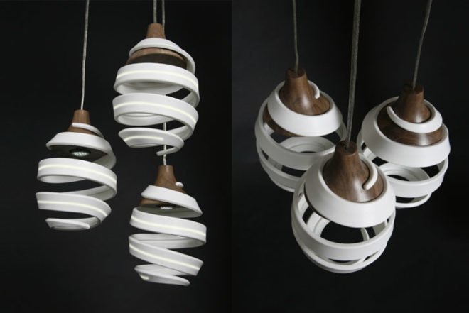 Sustainable Materials,Recycled Materials,London,Green Home decor,Green Materials,Green Lighting,Decorative Objects,corian,hardwood,new designers 2011,london,british design,hanging lamp