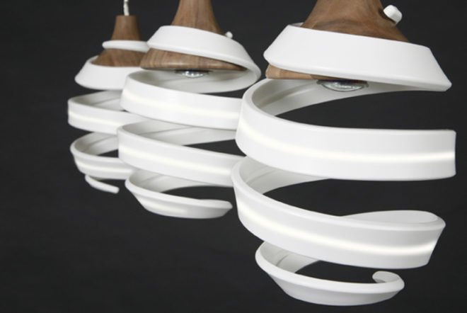 Sustainable Materials,Recycled Materials,London,Green Home decor,Green Materials,Green Lighting,Decorative Objects,corian,hardwood,new designers 2011,london,british design,hanging lamp