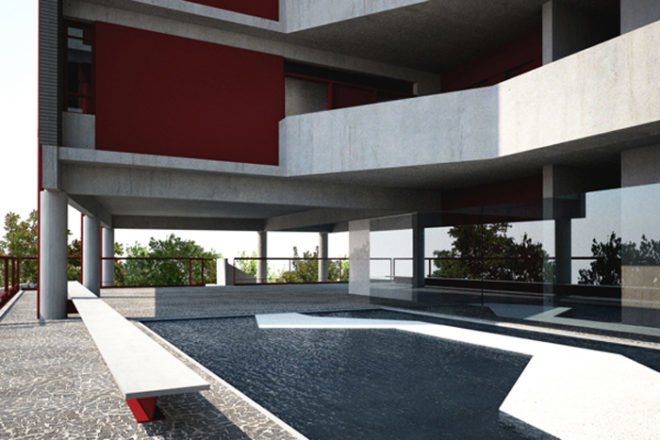 green design, eco design, sustainable design, GRUPO SP, Sao Paolo, city living, central courtyard, Rua Simpatica, living wall, solar gain