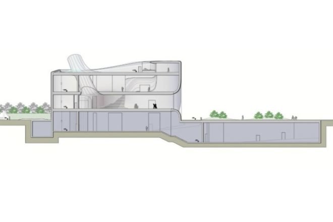 Haliommatidium, DRA&U, mixed-use, fairground building, shells, geothermal energy, solar energy, rooftop gardens, italy