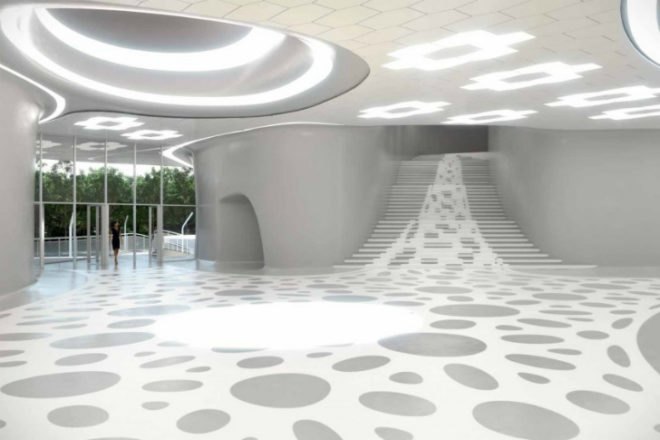 Haliommatidium, DRA&U, mixed-use, fairground building, shells, geothermal energy, solar energy, rooftop gardens, italy