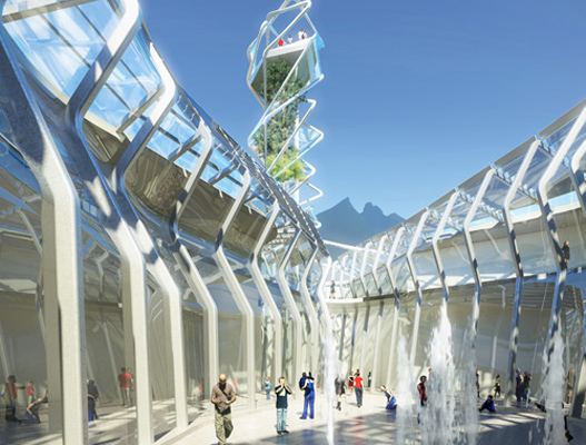 Mexican children's museum,Eco museum design, underground museum, green roof museum, building reuse, contemporary museum design, Iñaki Echeverria, Papalote Verde Monterrey, green museum, children's museum, Mexico green building, eco museum,