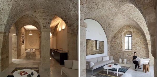 Jaffa Apartment, Israel, Pitsou Kedem, refurbished, natural stone, natural light, sustainable building, green building, eco-building, eco-design, Jaffa, Tel Aviv, Mediterranean Sea