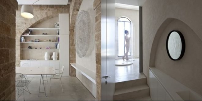 Jaffa Apartment, Israel, Pitsou Kedem, refurbished, natural stone, natural light, sustainable building, green building, eco-building, eco-design, Jaffa, Tel Aviv, Mediterranean Sea