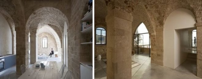 Jaffa Apartment, Israel, Pitsou Kedem, refurbished, natural stone, natural light, sustainable building, green building, eco-building, eco-design, Jaffa, Tel Aviv, Mediterranean Sea