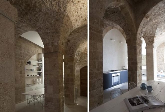 Jaffa Apartment, Israel, Pitsou Kedem, refurbished, natural stone, natural light, sustainable building, green building, eco-building, eco-design, Jaffa, Tel Aviv, Mediterranean Sea