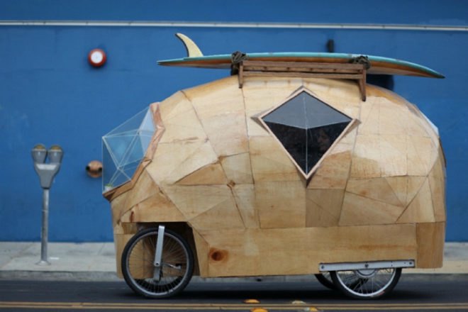 Jay Nelson, eco art, green renovation, hacked campers, campers, caravans, green transportation