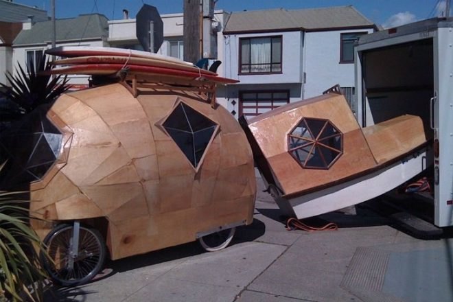Jay Nelson, eco art, green renovation, hacked campers, campers, caravans, green transportation