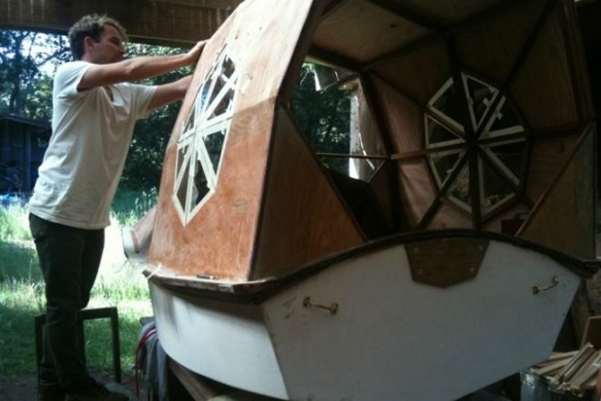 Jay Nelson, eco art, green renovation, hacked campers, campers, caravans, green transportation
