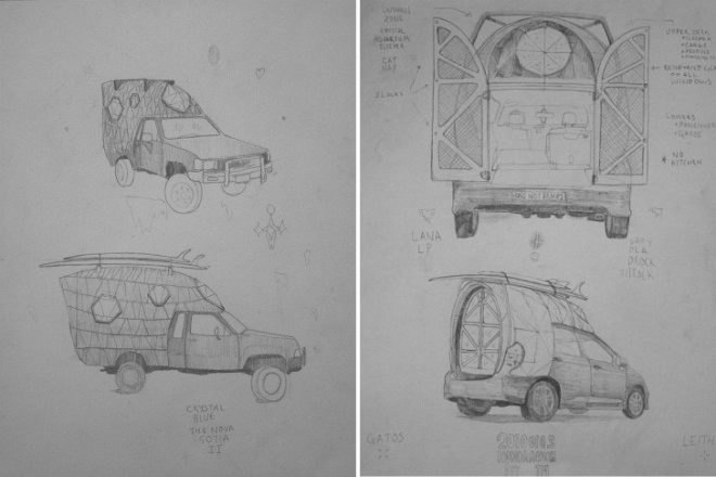 Jay Nelson, eco art, green renovation, hacked campers, campers, caravans, green transportation