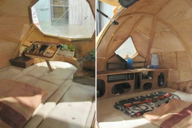Jay Nelson, eco art, green renovation, hacked campers, campers, caravans, green transportation