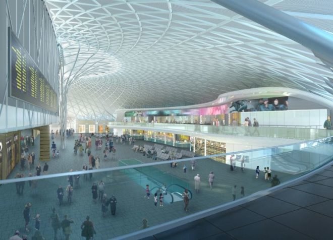 King's Cross Station Renovation, John McAslan + Partners, London, 2012 olympics, train station, green renovation, western concourse