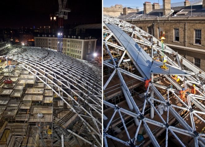 King's Cross Station Renovation, John McAslan + Partners, London, 2012 olympics, train station, green renovation, western concourse