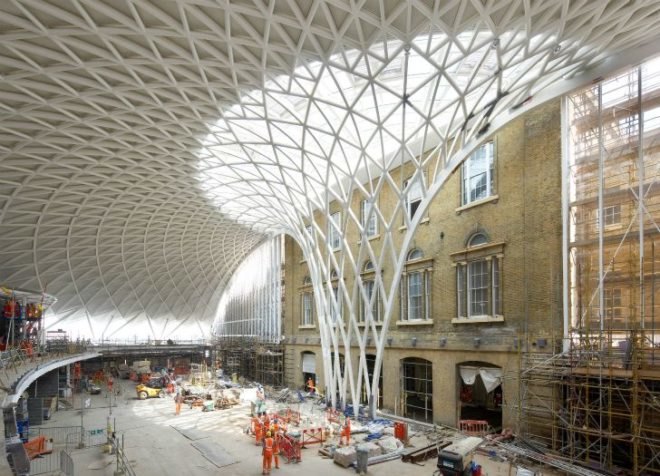 King's Cross Station Renovation, John McAslan + Partners, London, 2012 olympics, train station, green renovation, western concourse