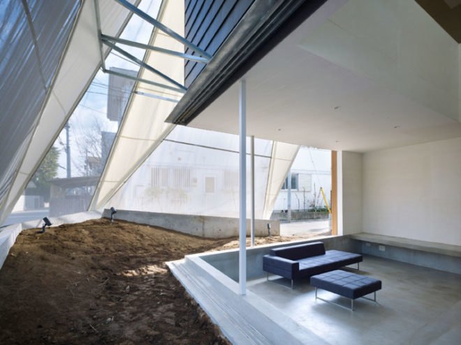 Kodaira-shi Residence, Suppose Design Office, Tent House, shade screen, daylighting, natural ventilation, tokyo
