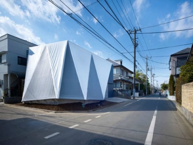 Kodaira-shi Residence, Suppose Design Office, Tent House, shade screen, daylighting, natural ventilation, tokyo