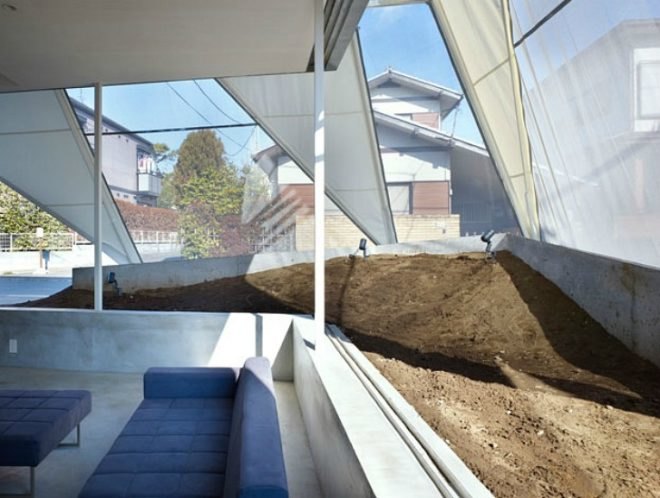 Kodaira-shi Residence, Suppose Design Office, Tent House, shade screen, daylighting, natural ventilation, tokyo