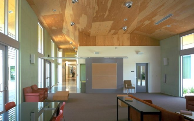 Plummer Park Community Center, green design, eco design, sustainable design, Koning Eizenberg, courtyard, Los Angeles