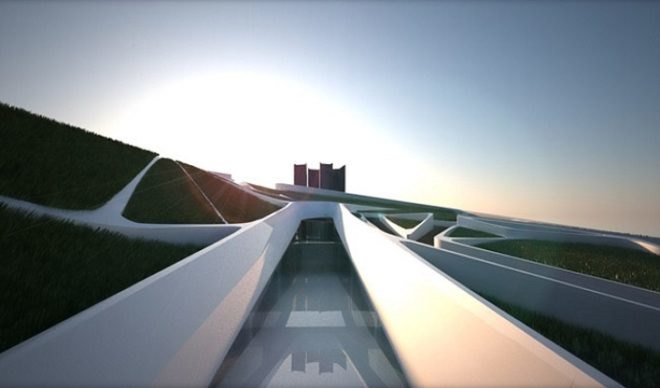 Hagy Belzber, LA Holocaust Museum, green roof, natural light, energy efficiency, naural irrigation, eco design, sustainable design, green design, native flora, energy efficiency
