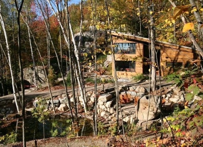 La Source Spa, Blouin Tardif Architects, spa, geothermal spa, canada, solar passive design, green building
