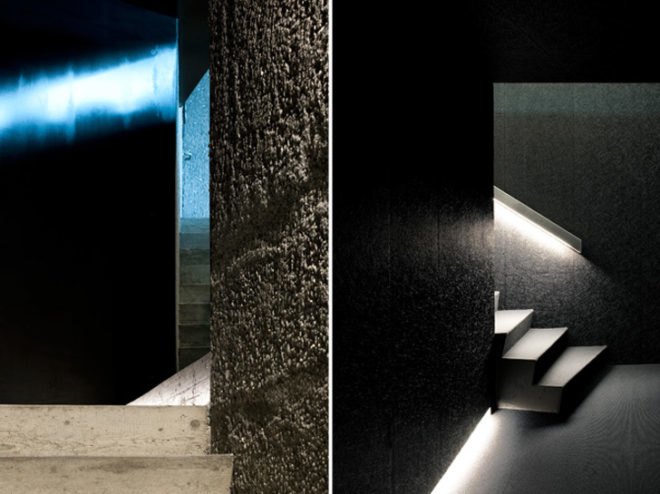 eco wine tasting,green wine tasting, local materials, Lake Geneva wine tasting, pixilated facade, Lavaux wine tasting, Wine tasting room, Daniel Schlaepfer, metal skin, Fournier-maccagnan Architecture