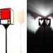 Mondrian lamp, heart lamp,lego lights, Twin towers lamp, Lego lamp design, oLe Kirk Design, lego lamp shades, lego house accessory,