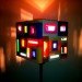 Mondrian lamp, heart lamp,lego lights, Twin towers lamp, Lego lamp design, oLe Kirk Design, lego lamp shades, lego house accessory,