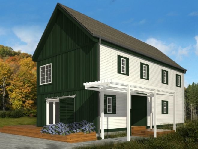 Lofthouse, Blu Homes, prefab home, prefab, new england architecture, traditional architecture, green home