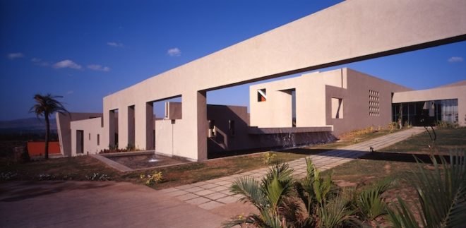 natural materials, recycled materials, rainwater harvesting, sustainable design, green design, eco-design, Lupin Research Center, Malik Architecture, India, terra cotta, daylighting, passive cooling, passive heating, energy efficiency