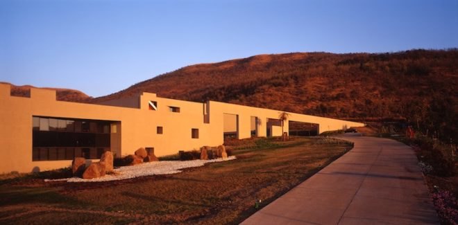 natural materials, recycled materials, rainwater harvesting, sustainable design, green design, eco-design, Lupin Research Center, Malik Architecture, India, terra cotta, daylighting, passive cooling, passive heating, energy efficiency