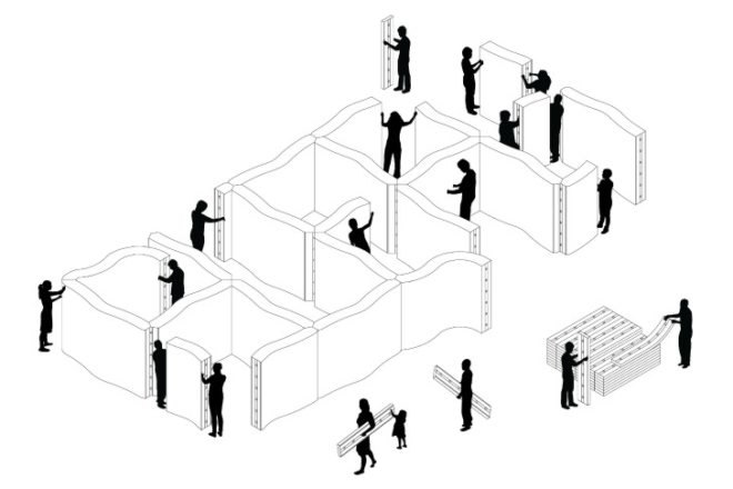 Molo, Emergency shelter, Softshelter, softwall, accordion paper room divider, natural disasters, pop up shelter, shelter