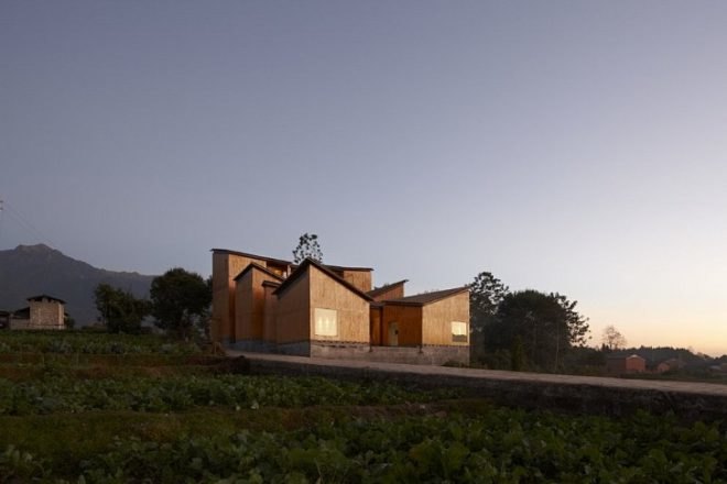 Trace Architecture Office, green building, green design, eco-design, sustainable design, local materials, Museum of Handcraft Paper, China, Yunnan, bamboo, volcanic stone, natural lighting, natural ventilation