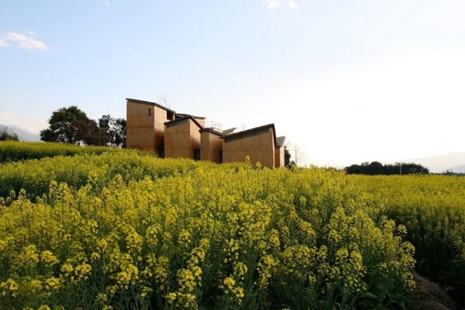 Trace Architecture Office, green building, green design, eco-design, sustainable design, local materials, Museum of Handcraft Paper, China, Yunnan, bamboo, volcanic stone, natural lighting, natural ventilation